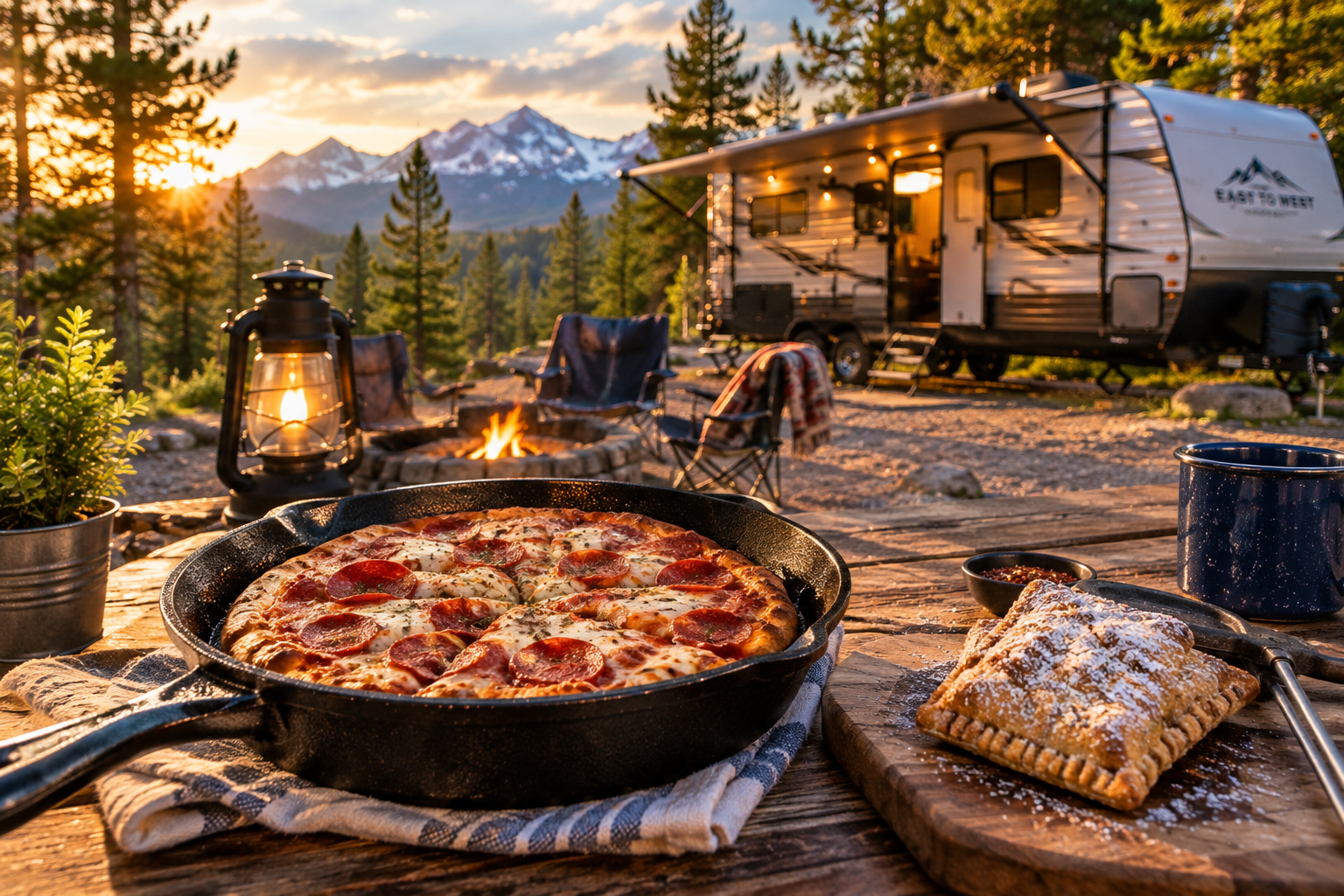 Campfire Pizza Night: Quick Skillet Pizzas & Sweet Dessert Pies — All Star Rv Blog