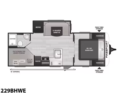 New 2024 Keystone RV Passport SL Series 229BHWE — photo 23